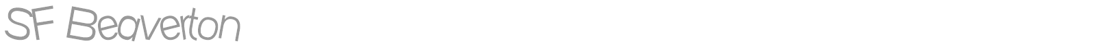 SF Beaverton font preview